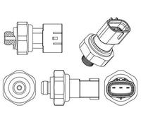 MAHLE ORIGINAL ASE 9 000P Air conditioning pressure switch
