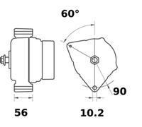 MAHLE MG 142 Alternator