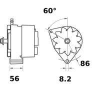 MAHLE ORIGINAL MG 209 Alternator