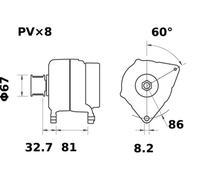 MAHLE MG 404 Alternator