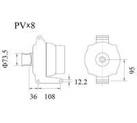 MAHLE Alternator MG 936 28V 120A MG936