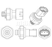 MAHLE ORIGINAL ASE 9 000P Air conditioning pressure switch