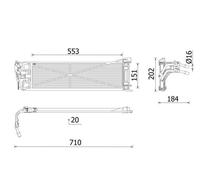 MAHLE ORIGINAL CLC 306 000P Automatic transmission oil cooler