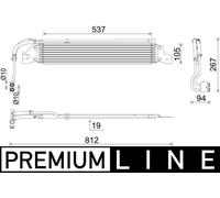 MAHLE Premium Line Oil cooler CLC288000P for OPEL ASTRA-J 1.4 etc