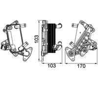 MAHLE CLC 25 000P Automatic transmission oil cooler