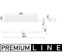 MAHLE Premium Line Oil cooler CLC234000P for PORSCHE PANAMERA(2009-16) etc