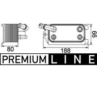 Mahle 8MO 376 747-161 OIL COOLER ENGINE FITS VOLVO