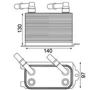 MAHLE CLC 228 000P Automatic transmission oil cooler