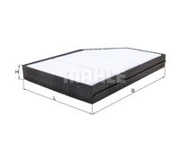 Mahle Cabin Air Filter LA 1006 LA1006 - Precision OE Matching Fit & High Quality
