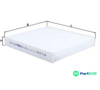 MAHLE CABIN AIR FILTER LA100 FOR HONDA ROVER