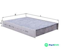 MAHLE CABIN AIR FILTER LAK686 FOR RENAULT