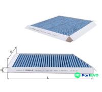 MAHLE CABIN AIR FILTER LAO129 FOR MERCEDES-BENZ