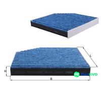 MAHLE CABIN AIR FILTER LAO667 FOR AUDI BENTLEY