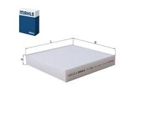Mahle Pollen / Cabin Filter LA1566 1A0461148 9586074P00000 9586074P00 72502467