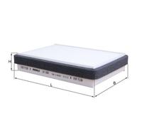 Mahle Cabin Filter Pollen LA1681 - Fits John Deere - OE Quality & Specification