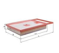 Mahle Original Air Filter LX 4136 KNECHT for VW Audi Skoda Seat