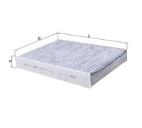 Mahle Car Cabin Filter LAK1173 fits Precision OE Matching Fit and High Quality