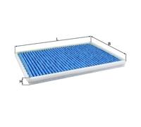 Mahle Car Cabin Filter LAO81 - for Precision OE Matching Fit and High Quality