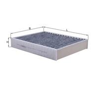 Cabin filter Activated Carbon Filter LAK 812 KNECHT for BMW PORSCHE ALPINA