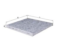 Mahle Carbon Cabin Filter LAK301 Hyundai Accent Genesis Tucson Kia Carens Rio