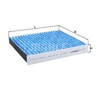 Mahle Original Cabin Filter LAO 436 KNECHT Activated Carbon for Mitsubishi Citroen Isuzu
