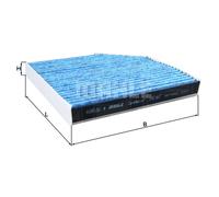 Genuine Mahle Activated Carbon Particulate Engine Cabin Filter - LAO667