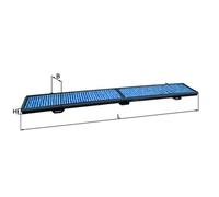 Cabin Filter LAO248 Mahle 64316925982 64316962549 64316962553 64319142115