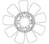 MAHLE CFW 83 000P Fan Wheel