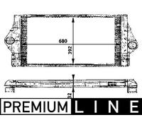 Mahle Charge air cooler PREMIUM LINE - CI58000P