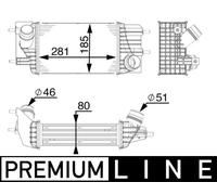 MAHLE ORIGINAL CI 154 000P Intercooler