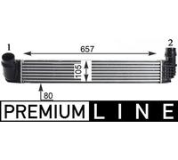 MAHLE Premium Line Charge air cooler CI314000P for RENAULT MEGANE (DZ0) etc
