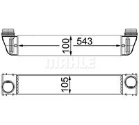 Mahle Charge air cooler - CI189000S