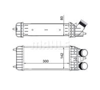 MAHLE ORIGINAL CI 210 000S Intercooler