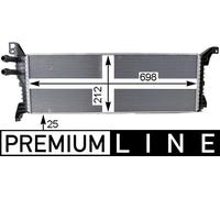 MAHLE Premium Line Low-temperature radiator CIR9000P for VW T6 2.0 TDI etc
