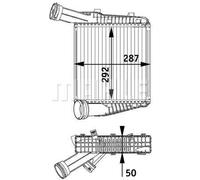 MAHLE CI 142 000P CHARGE AIR COOLER