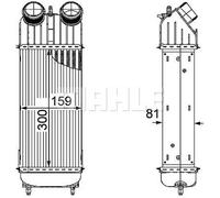 MAHLE CI 172 000P CHARGE AIR COOLER