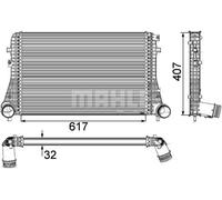 MAHLE ORIGINAL CI 208 000P Intercooler