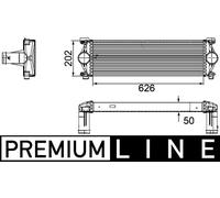 MAHLE ORIGINAL CI 254 000P Intercooler