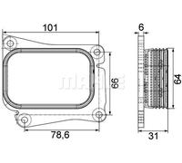MAHLE ORIGINAL CLC 111 000P Engine oil cooler