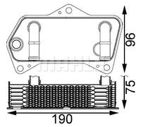 MAHLE ORIGINAL CLC 202 000S Automatic transmission oil cooler