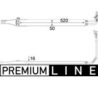 Power steering oil cooler CLC 10 000P MAHLE for MERCEDES-BENZ VITO / MIXTO Van