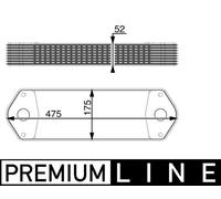MAHLE Premium Line Oil cooler CLC11000P for SCANIA 4, P, G, R, T, K etc