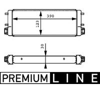 Mahle Original Engine Oil Cooler CLC 169 001P, Premium Line, Fits Mercedes-Benz (W140)