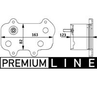 NEW GENUINE Mahle OIL COOLER FOR ENGINE OIL