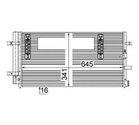 MAHLE ORIGINAL AC 457 000S Air conditioning condenser