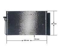 MAHLE ORIGINAL AC 345 000S Air conditioning condenser