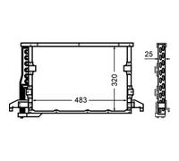 MAHLE AC 512 000S Air conditioning condenser