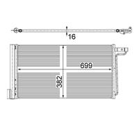MAHLE ORIGINAL AC 29 000S Air conditioning condenser