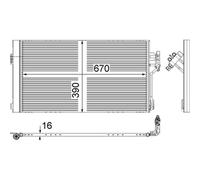 MAHLE AC 761 000S Air conditioning condenser
