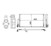 Mahle Condenser for Mini Countryman Cooper SD ALL4 2.0 Jan 2011-Dec 2017